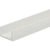 Profilo U 2,6 m 21x20 mm in pvc bianco opaco