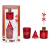 Profumatore Natalizio kit diffusore candela e 3 tealight vaniglia e frutti rossi