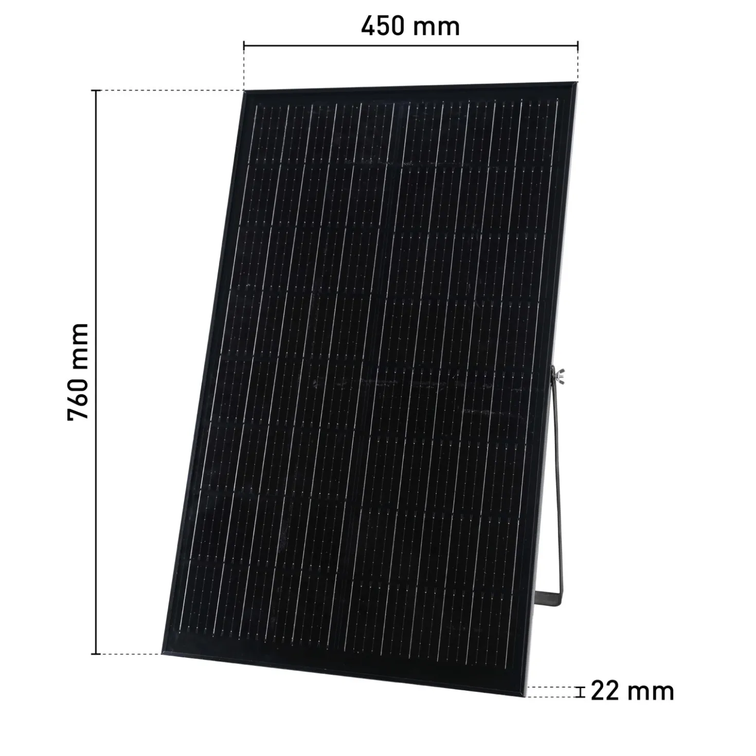 Proiettore LED solare in alluminio con pannello solare separato 6200 lm