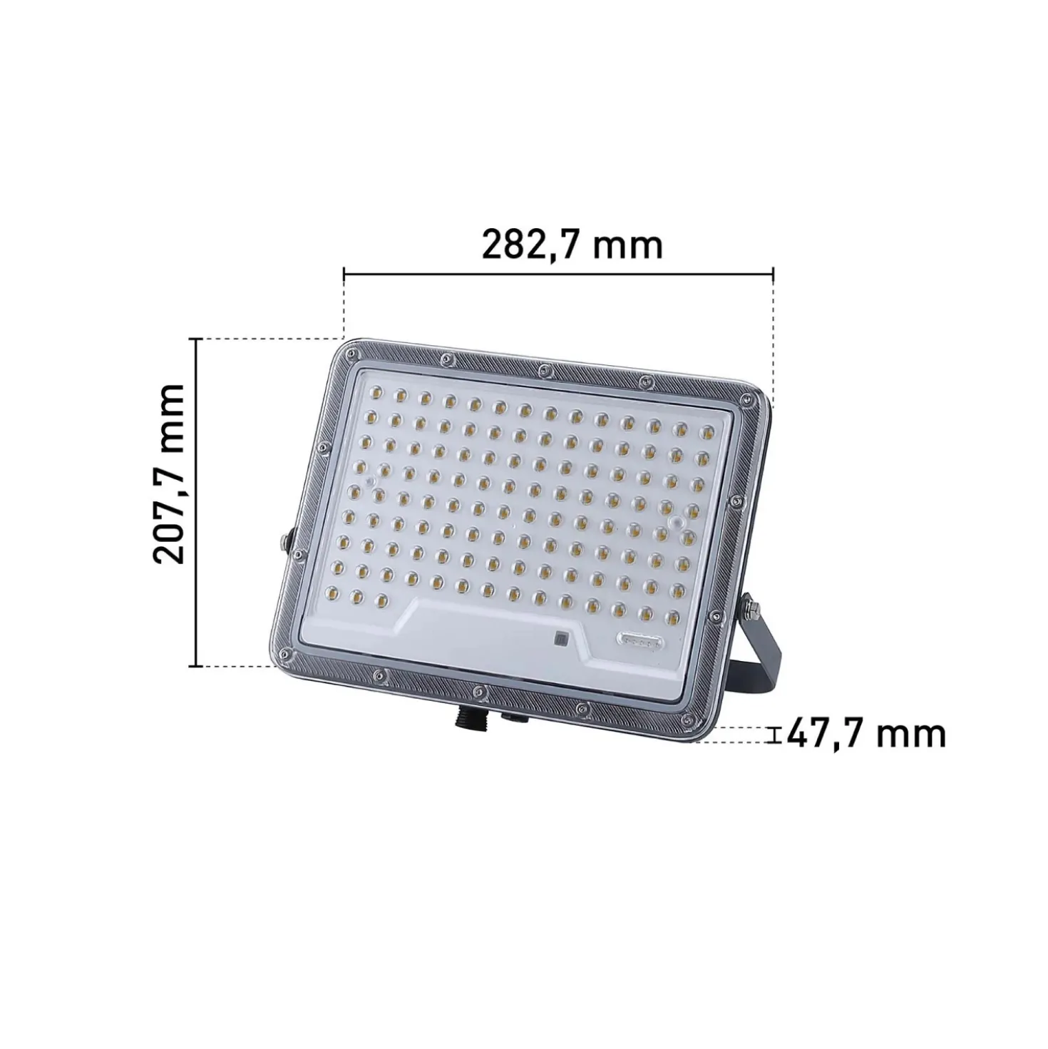 Proiettore LED solare in alluminio con pannello solare separato 2500 lm