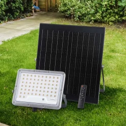 Proiettore solare LED alta luminosità 2000 lm alluminio