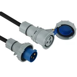 Prolunga con cavo in gomma IP67