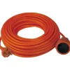 Prolunga con spina e presa 2 poli 16 A 15 m arancio
