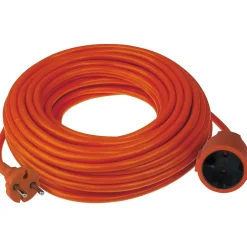 Prolunga con spina e presa 2 poli 16 A 15 m arancio