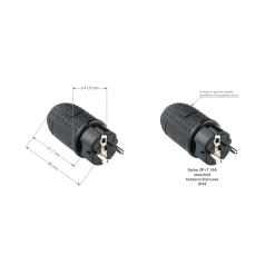 Prolunga Vimar 30 m IP44 3G1,5 presa tedesca arancio