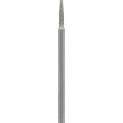 Punta diamantata sottile a testa piatta 2 mm