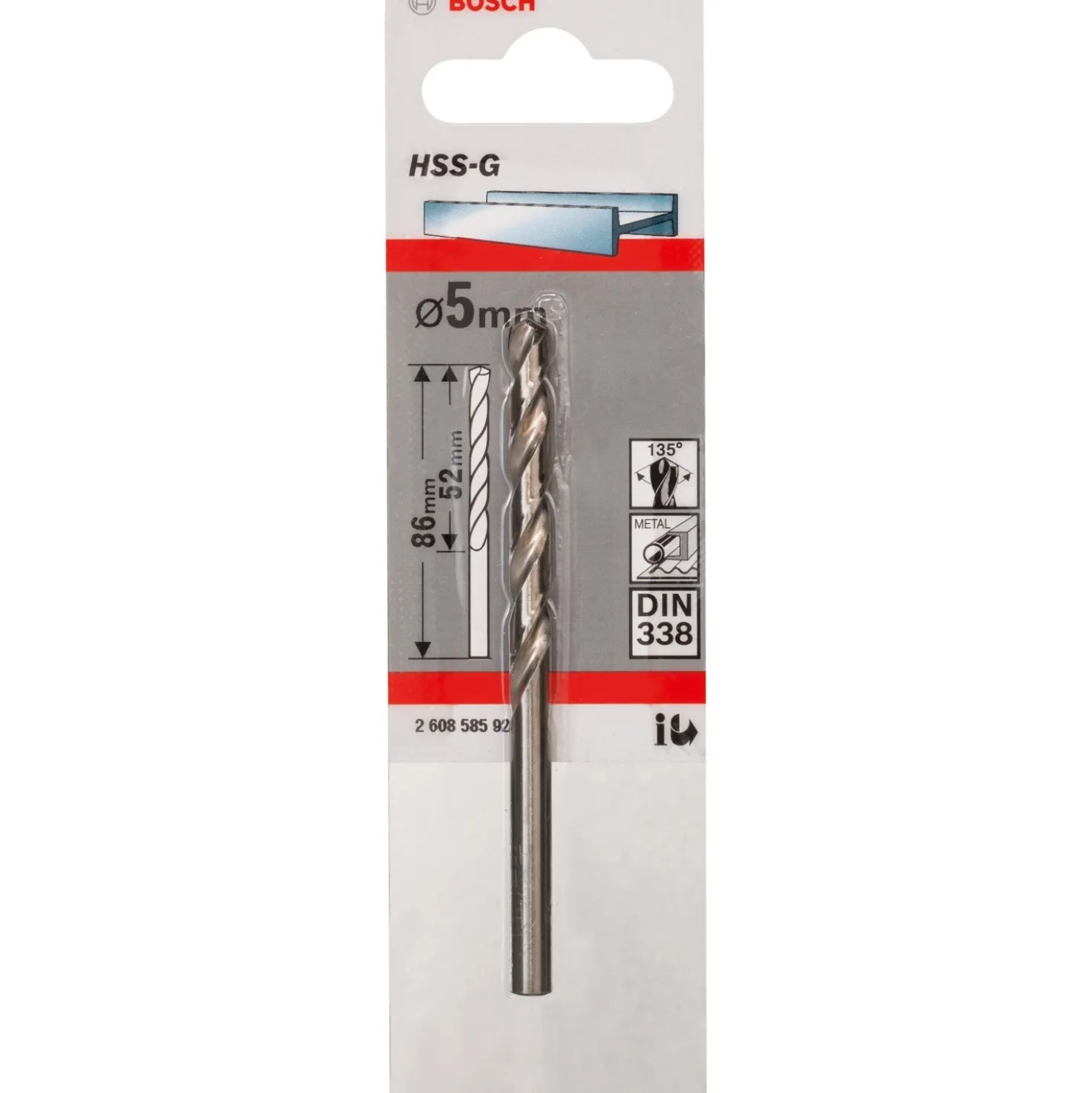 Punte per metallo Bosch HSS-G Ø 5 mm