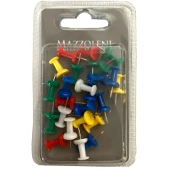 Puntine torre in pvc colorate 1,5 cm 25 pz