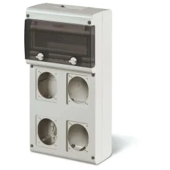 Quadro distr.vuoto 4 uscite fl.70x87