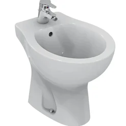 Quarzo bidet a pavimento monoforo bianco