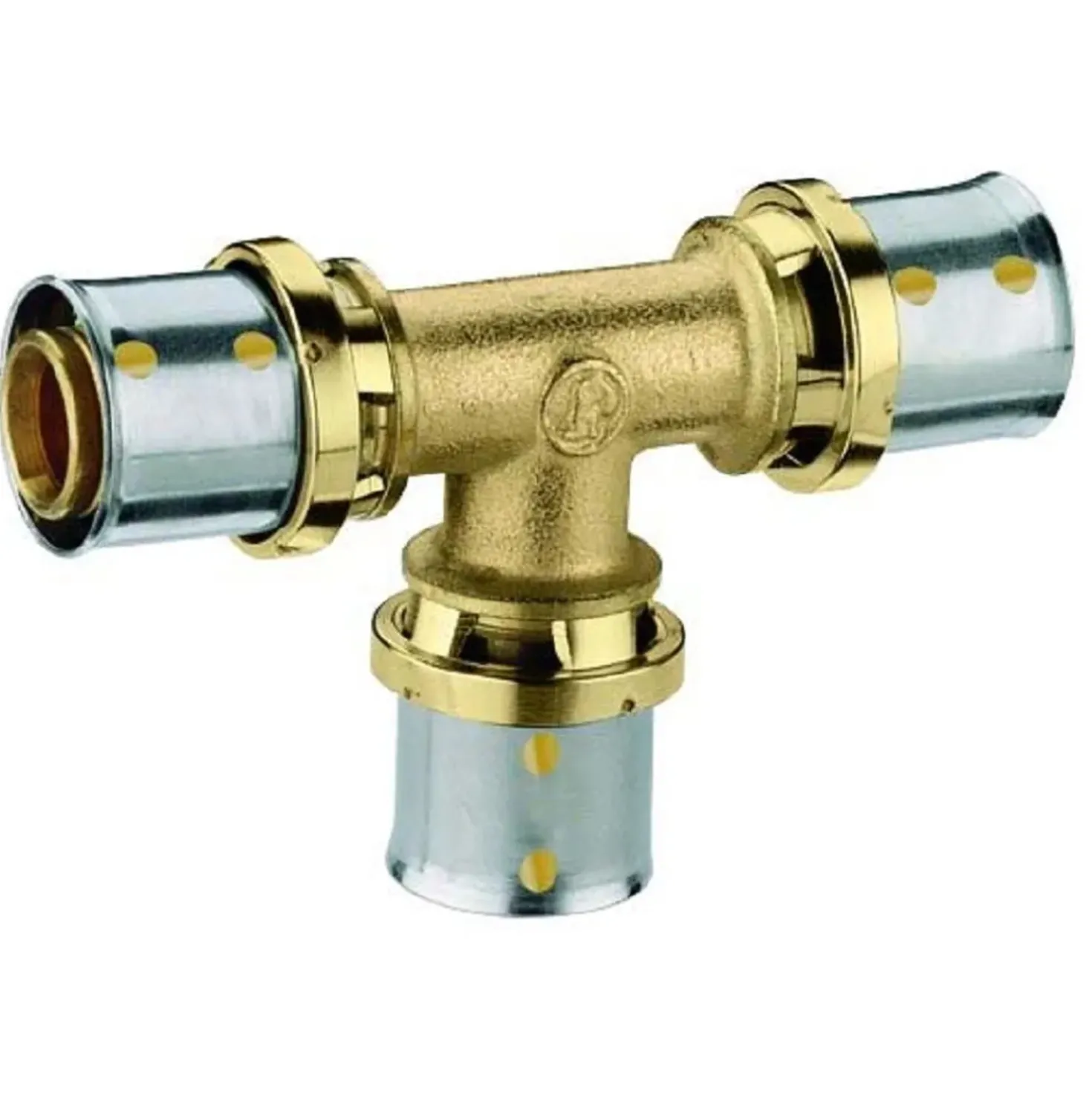 Raccordo a pressare Giacomini a T Ø 20x2 mm per gas