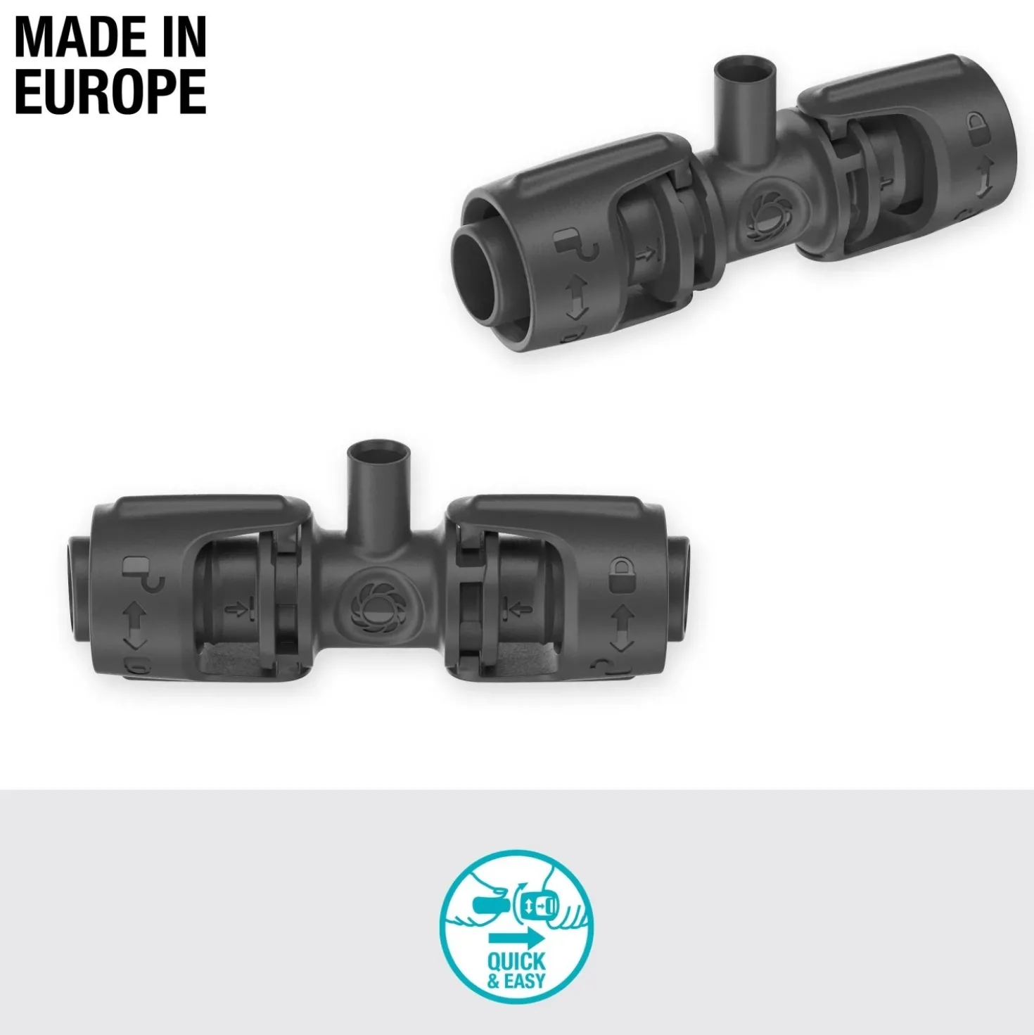 Raccordo a T Gardena per microspruzzo per tubi Micro-Drip-System 13 mm (1/2")