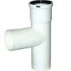 Raccordo a T MMF Ø60 in PP per scarico condensa bianco