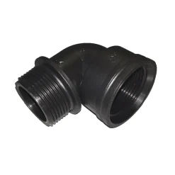 Raccordo gomito maschio/femmina pp curvo 1"-1/4
