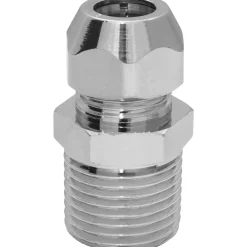 Raccordo in ottone cromato M1/2" x 3/8" x 10