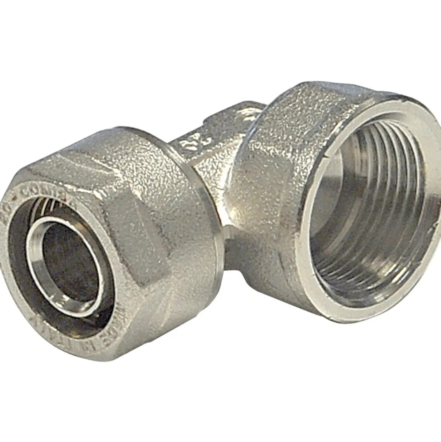 Raccordo multistrato a gomito femmina Ø 1/2 x 16 mm