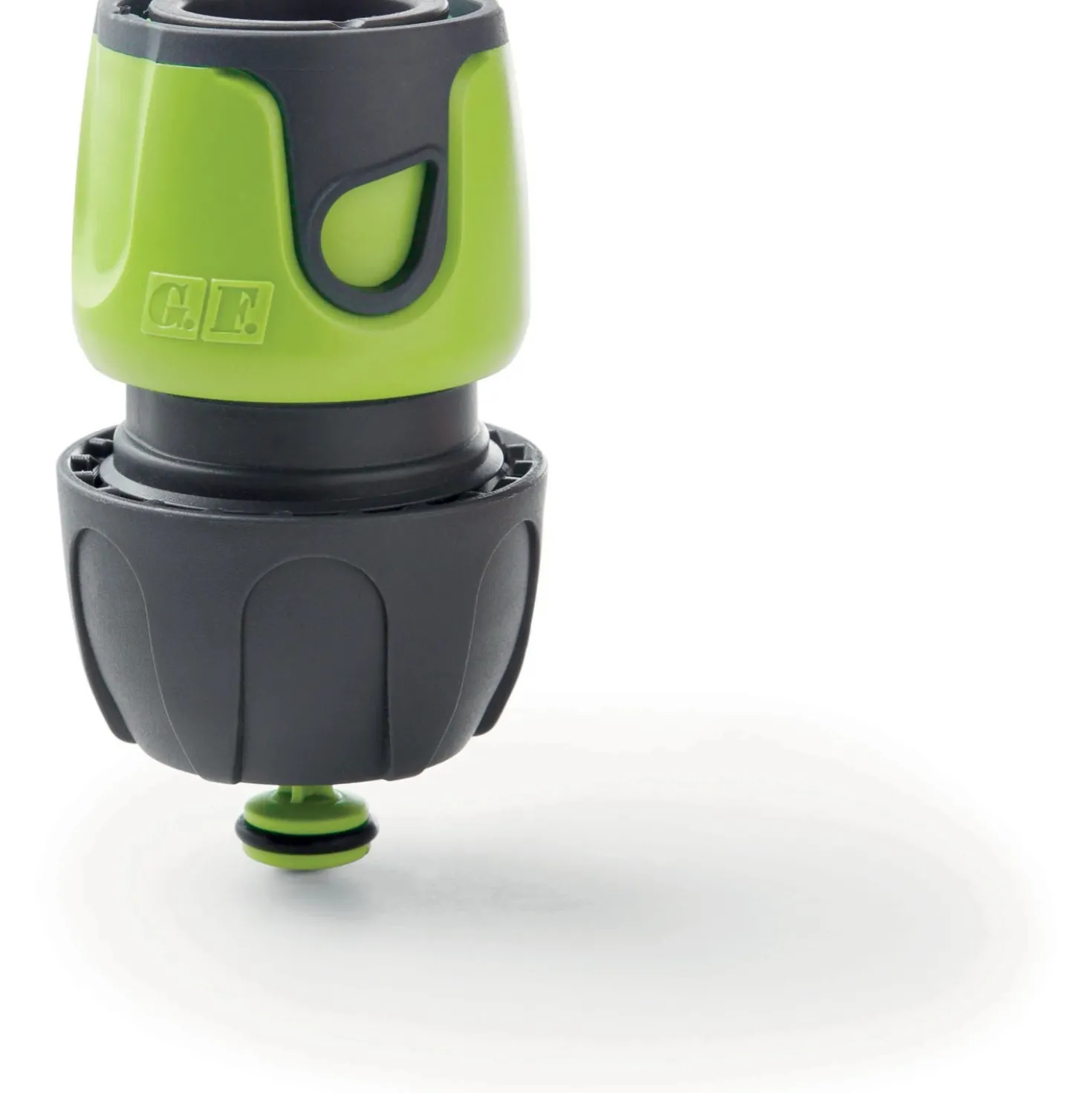 Raccordo Portagomma G.F. "ACQUASTOP" 3/4" (Soft Touch) Lime