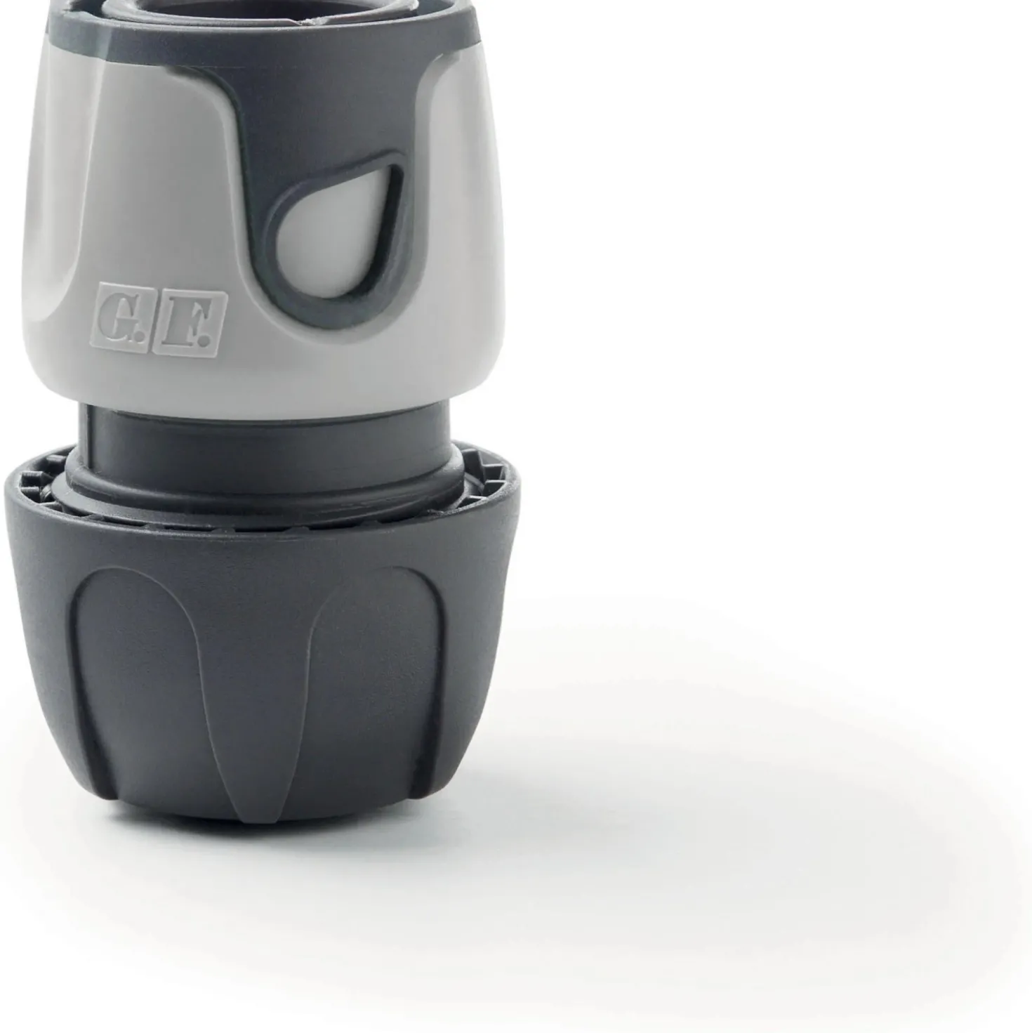 Raccordo Portagomma G.F. "APERTO" 3/4" (Soft Touch) Grigio