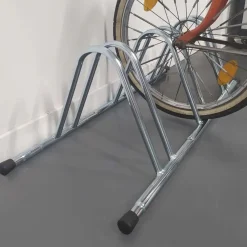 Rack per 3 biciclette modulabile finitura zincata 89x28x35 cm