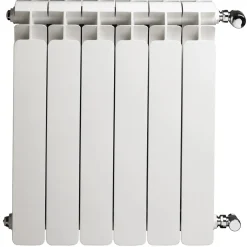 Radiatore in alluminio Fly bianco 5 elementi 60 cm di interasse