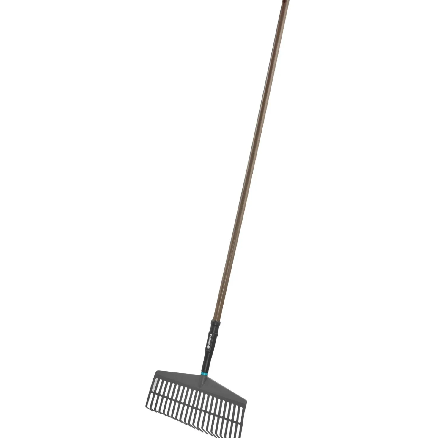 Rastrello per erba Gardena NatureLine L 43 cm con manico in legno