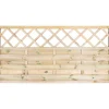 Recinzione in legno a maglia diagonale