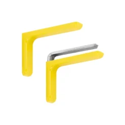 Reggimensola acciaio con copertura gialla 180 x 120 x 35 mm