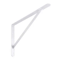 Reggimensola in acciaio 500x330x30x4 mm bianco opaco