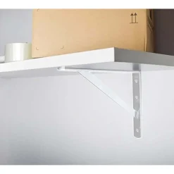 Reggimensola in acciaio 500x330x30x4 mm bianco opaco