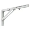 Reggimensola ribaltabile in acciaio bianco 300 x 150 x 20 mm