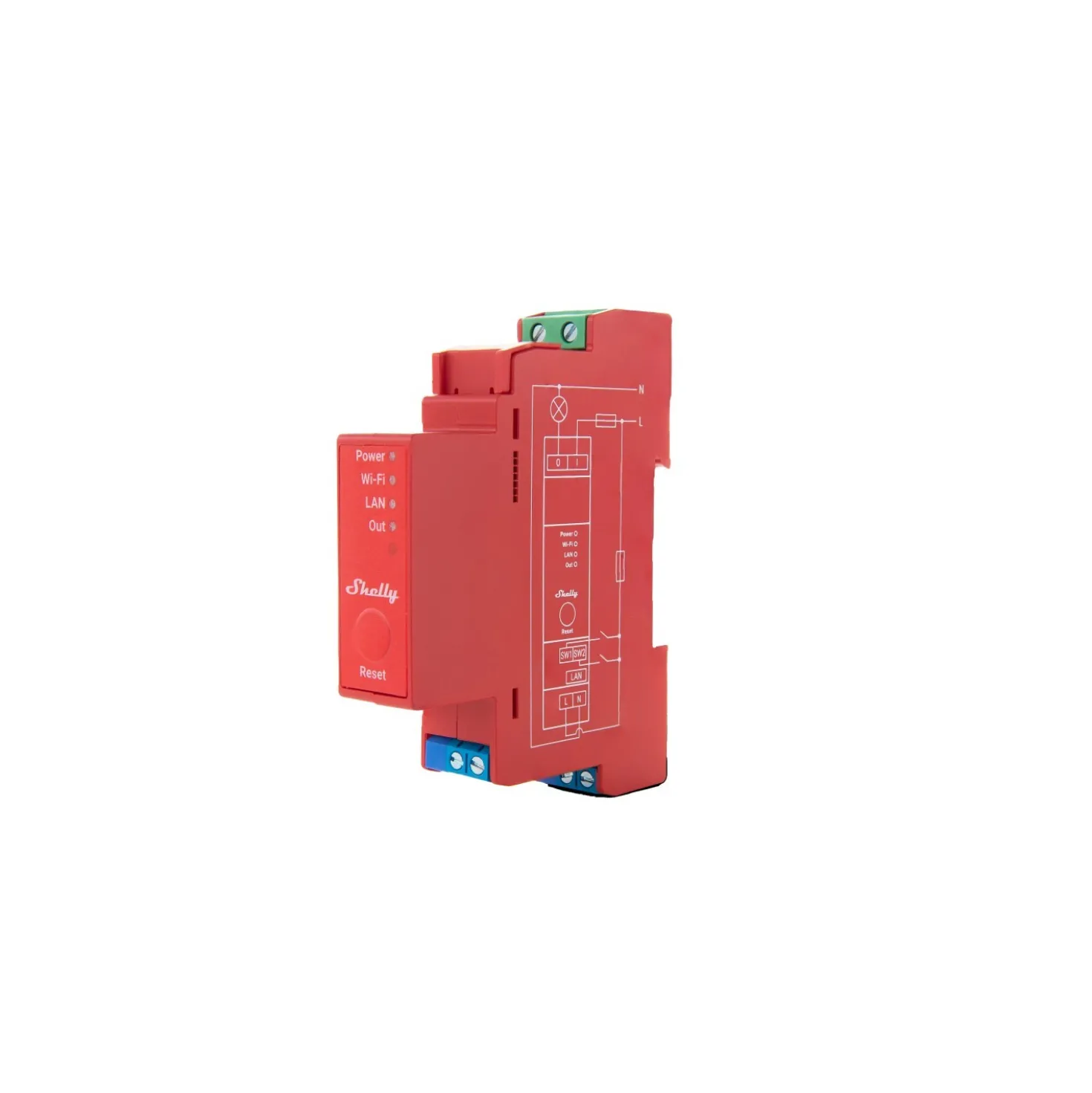 Relè Shelly Pro 1PM Smart Home a 1 canale con misuratore di potenza integrato