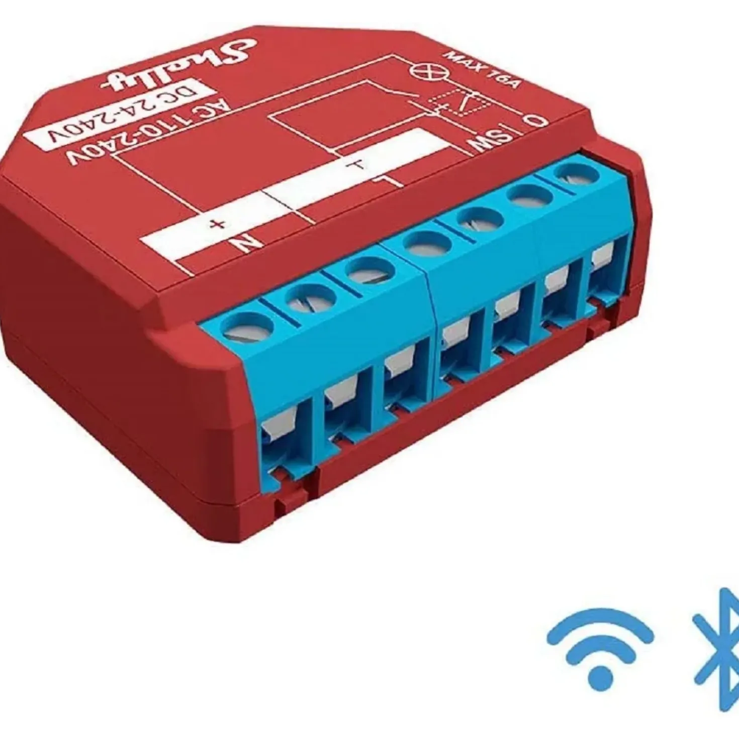 Relè Smart Home Wifi e bluetooth Shelly 1PM PLUS duo pack controllo consumi
