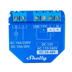 Relè Smart Home Wifi e bluetooth Shelly 1 PLUS per luci ed interruttori