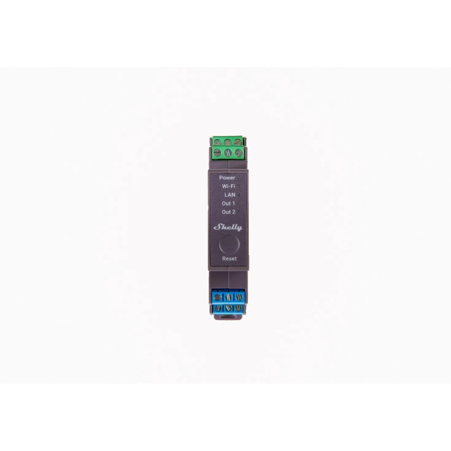 Relè Smart Home Wifi LAN Bluetooth Shelly Pro 2 Canali Barra DIN
