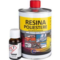 Resina Poliestere liquida per impregnazione 500 ml con catlizzatore