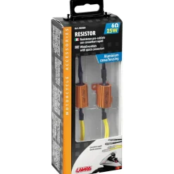 Resistenze pre-cablate con connettori rapidi 2 pz - 12V -6 OHM-25 W