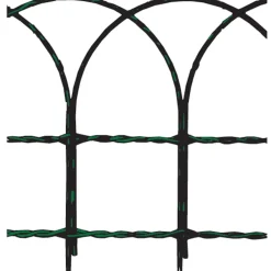 Rete ornamentale in plastica zincata 10x0,4 m verde