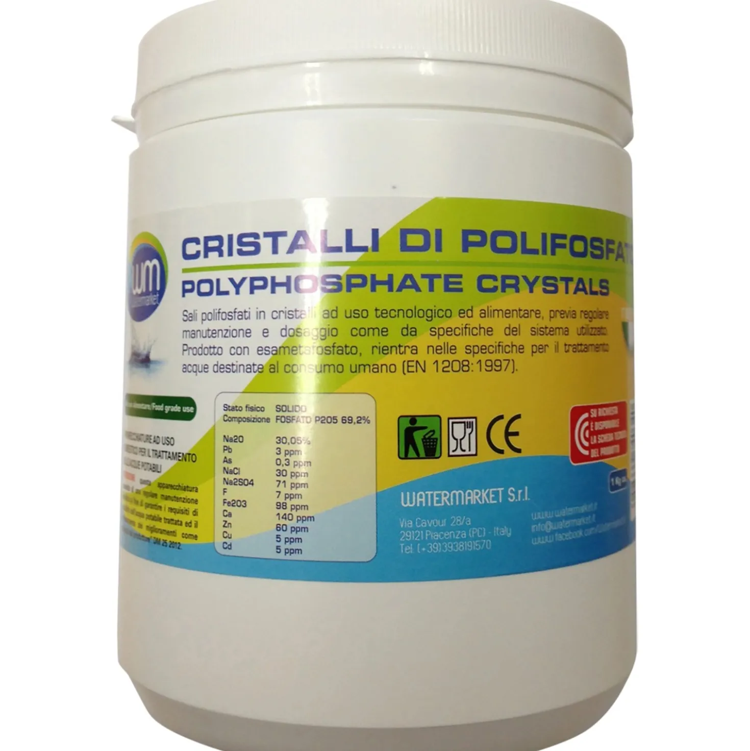 Ricarica in cristalli per dosatori di polifosfato 1 kg