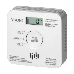 Rilevatore di Monossido di carbonio a batteria 2xAA sensore 10 anni