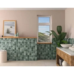 Rivestimento in eco-ceramica Cool Verde 31x60 cm 1,52 m²