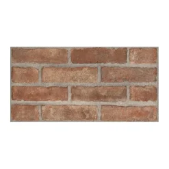Rivestimento in gres porcellanato Brick Red 31x62 cm 1,35 m²