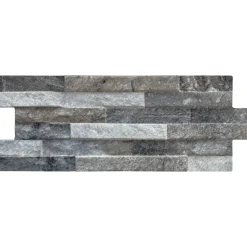 Rivestimento in gres porcellanato Bernina grigio 16x40 cm 0,77 m²
