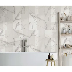Rivestimento in gres porcellanato rettificato Iberis Crystal 3D 30x60 cm 1,44 m²
