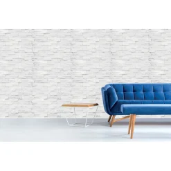 Rivestimento in polistirene espanso Dibistone bianco 60x20 cm 0,60 m²
