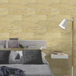 Rivestimento murale decorativo Cabane giallo