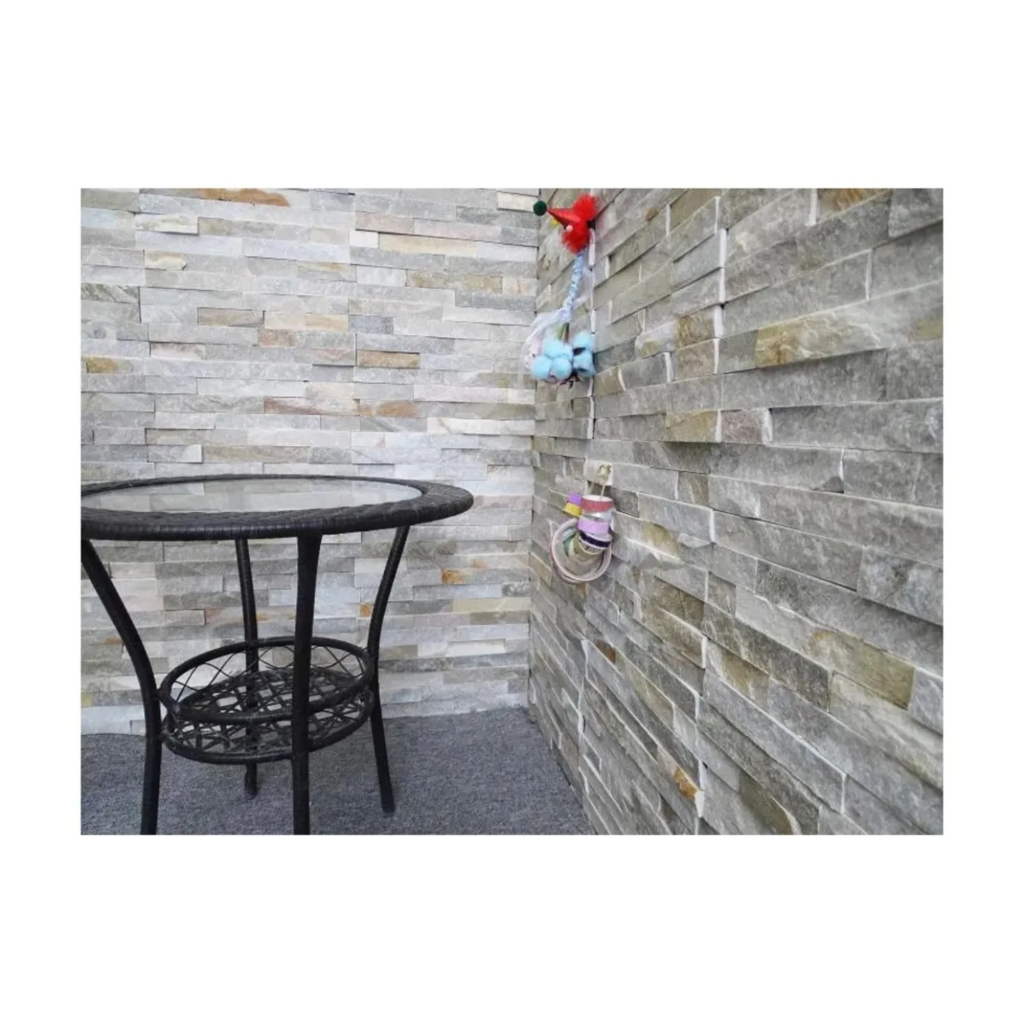 Rivestimento Pietra naturale beige 13 x 38 cm