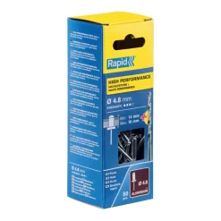 Rivetti Rapid Alte Prestazioni Ø4.8 x 20 mm Conf. da 50 pz e Punta Trapano incl