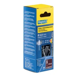 Rivetti Rapid Alte Prestazioni Ø4.8 x 25 mm Conf. da 50 pz e Punta Trapano incl