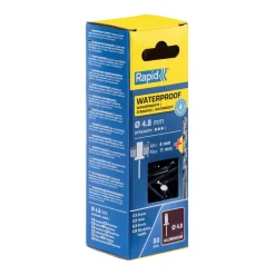 Rivetti Rapid Impermeabili Ø4.8 x 14 mm Conf. da 50 Pezzi e Punta Trapano incl