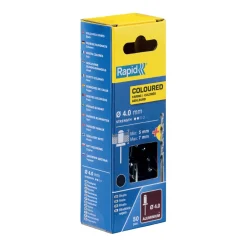 Rivetti Rapid Nero Ø4,0 x 10 mm Confezione da 50 Pezzi